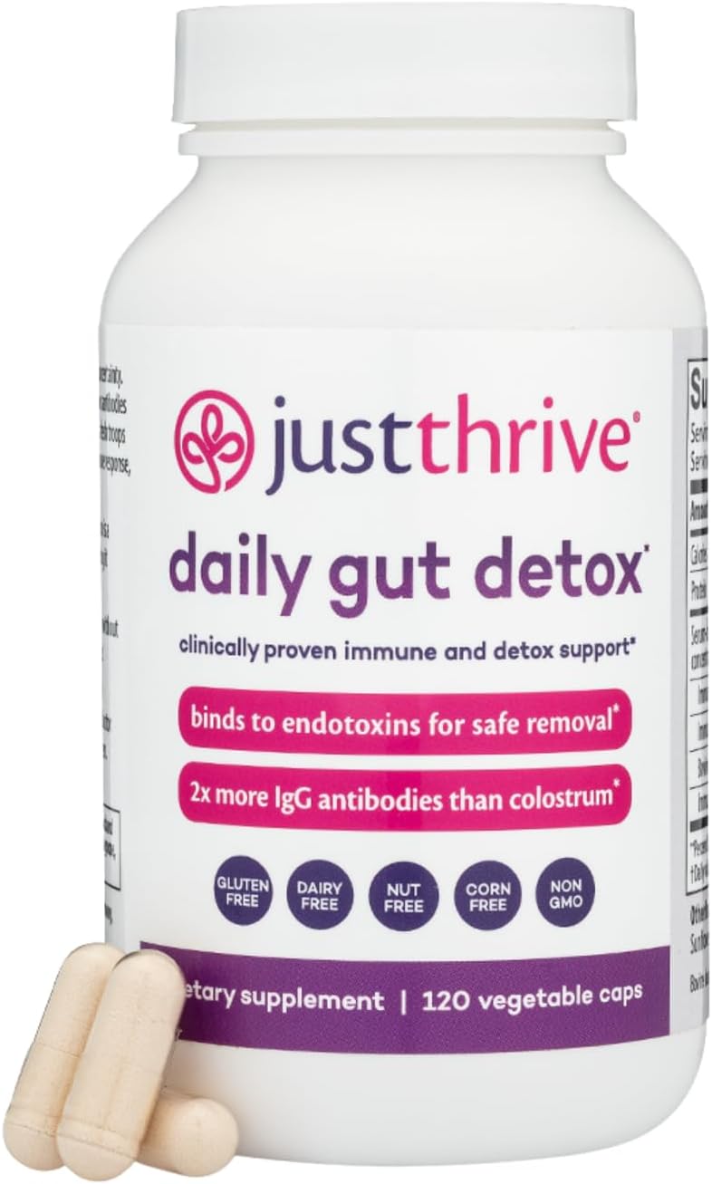 Just Thrive Daily Gut Detox IgG Supplement for Gut, Detox & Immune Support
