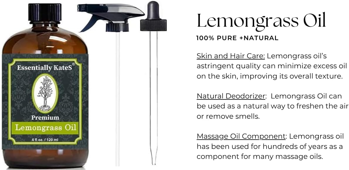 Peppermint Essential Oil 4 oz. with Huge Glass Bottle, Glass Dropper, and Sprayer. Detailed User's Guide E-Book. Skin Care, Garden Care, and Hair Care.
