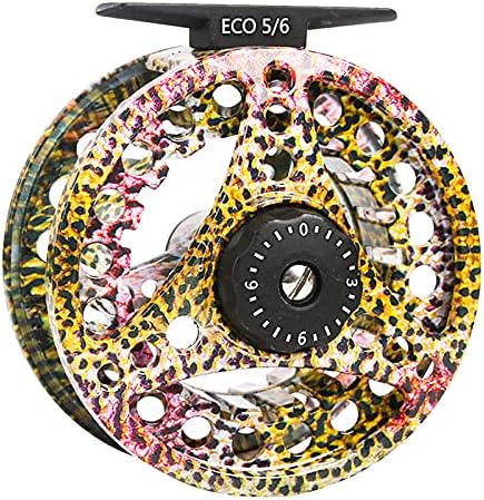 M MAXIMUMCATCH Maxcatch ECO Large Arbor Fly Fishing Reel (3/4wt 5/6wt 7/8wt) and Pre-Loaded Fly Reel with Line Combo