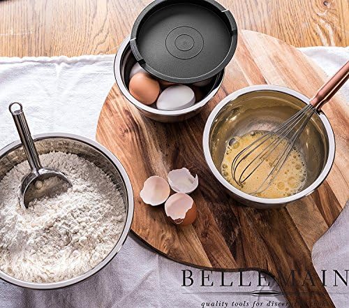 Bellemain Stainless Steel Mixing Bowls with Airtight Lids Set - Set of 5