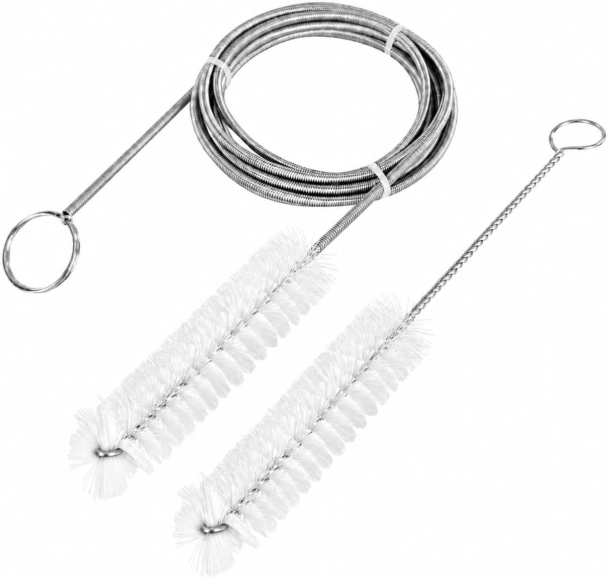 CPAP Cleaning Brush Set, 78.7 in Dual-Ended CPAP Hose Brush for 22 mm & 15 mm Tubing, Tube Cleaning Brush & Hose Cleaner Brush with Detail Brush for Mask