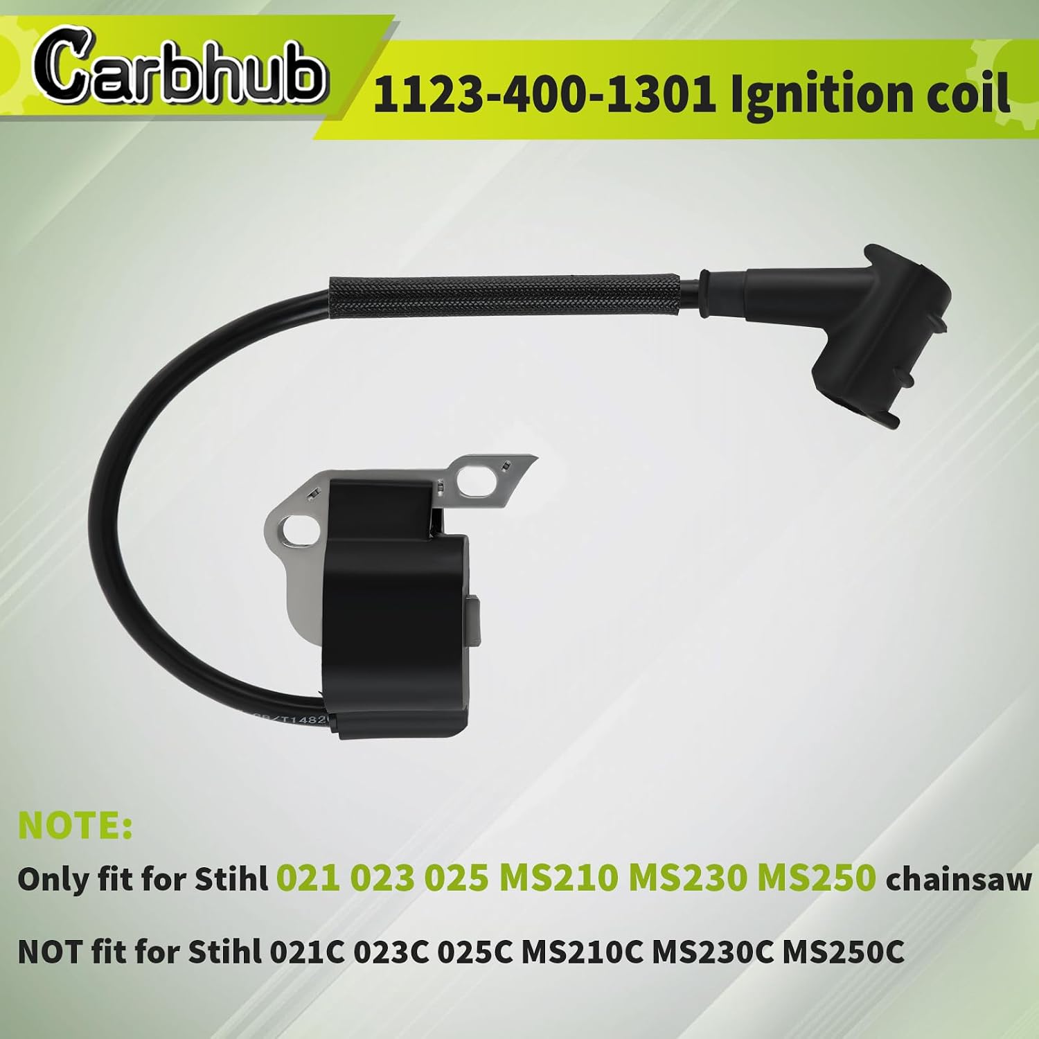 Carbhub Carburetor for Stihl 021 023 025 MS210 MS230 MS250 Chainsaw Carb with 1123 160 1650 Air Filter Ignition Coil Fuel Line Tune Up Kit Replace