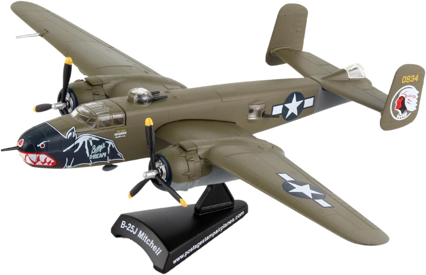 Daron Worldwide Trading B-29 Superfortress Enola Gay Vehicle (1:200 Scale), White