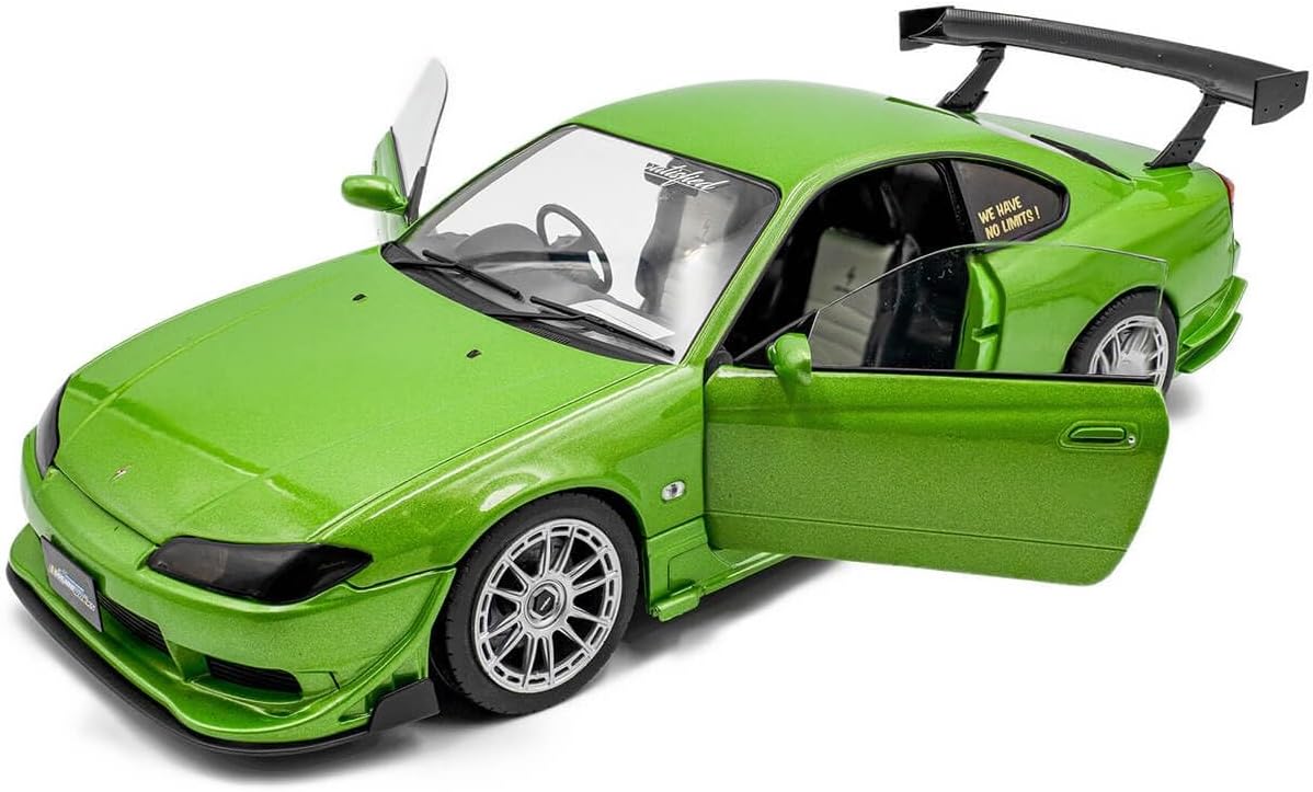 Solido Works 1:18 Scale Nissan Silvia S15 Spec-R Aero Green 1999 Diecast Model Car S1812203