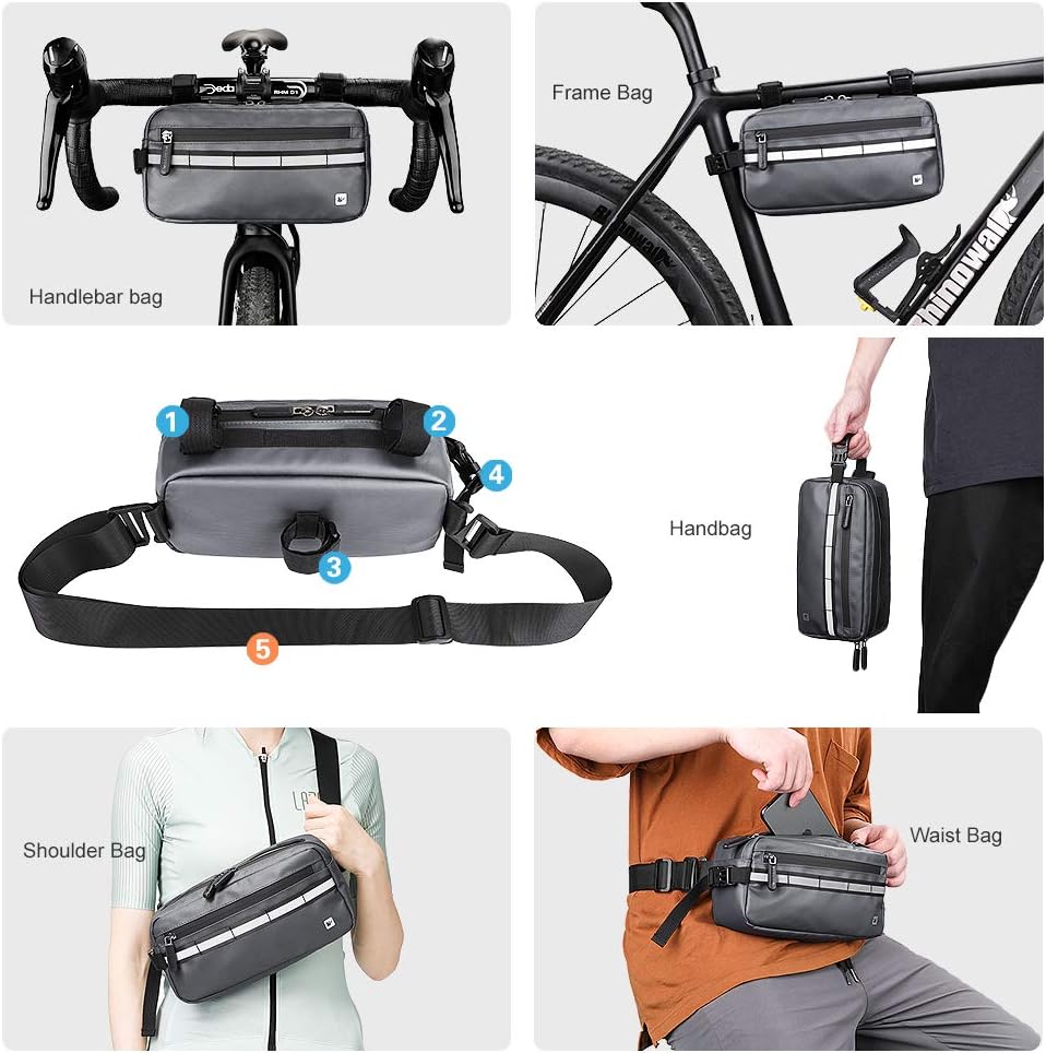 Rhinowalk Bike Bag Waterproof Bike Handlebar Bag