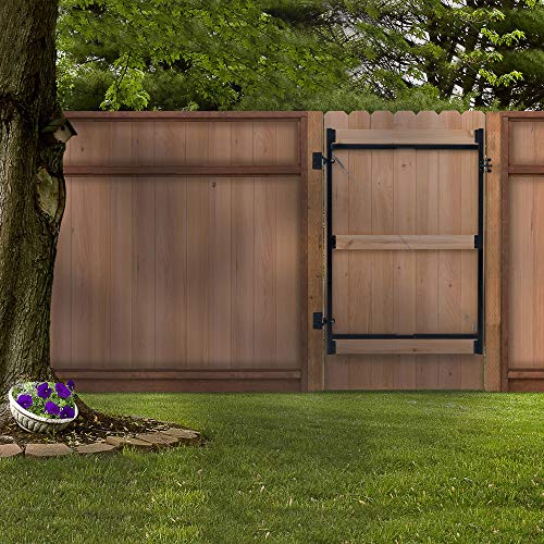 Adjust-A-Gate Steel Frame Anti Sag Adjustable, 60 inches to 96 inches, 2 Pack, with Gate Building Kit, 36 inches to 60 inches