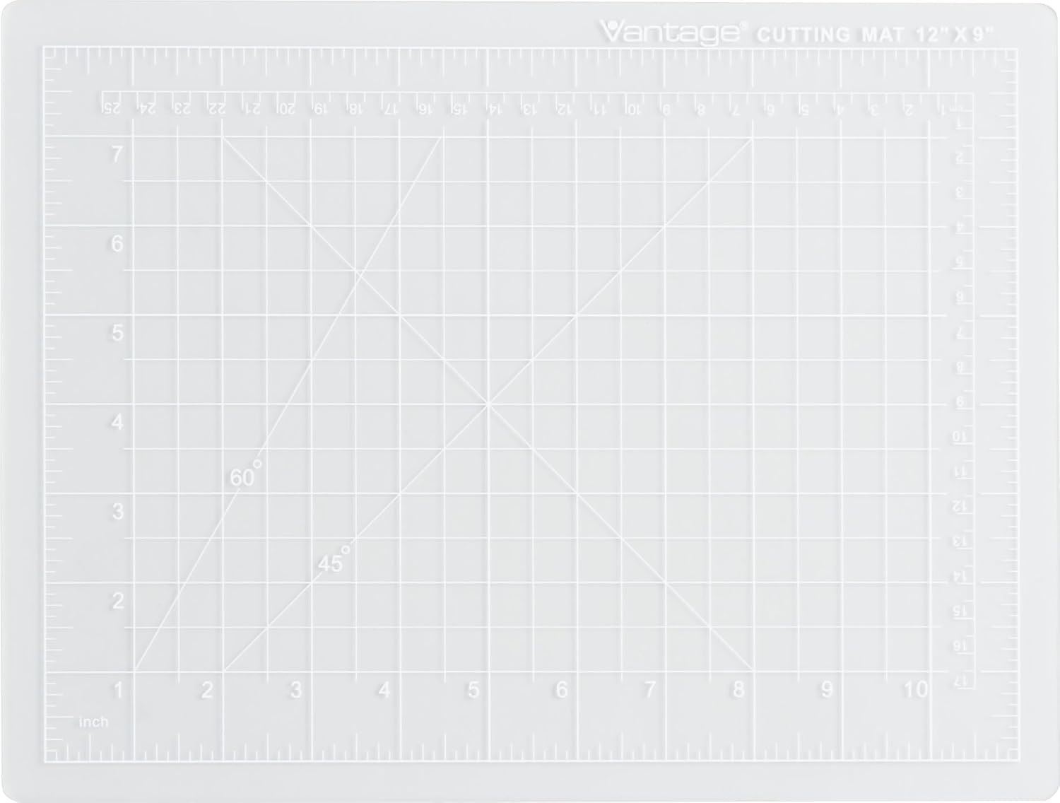 Dahle Vantage 10673 Premium Self-Healing Cutting Mat, 24"x36", 1/2" Grid, 5 Layers for Max Healing, Perfect for Crafts & Sewing, Black