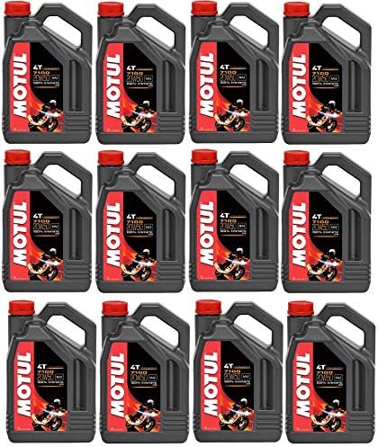 Motul 104104 Set of 12 7100 4T 20W-50 Motor Oil 1-Gallon Bottles