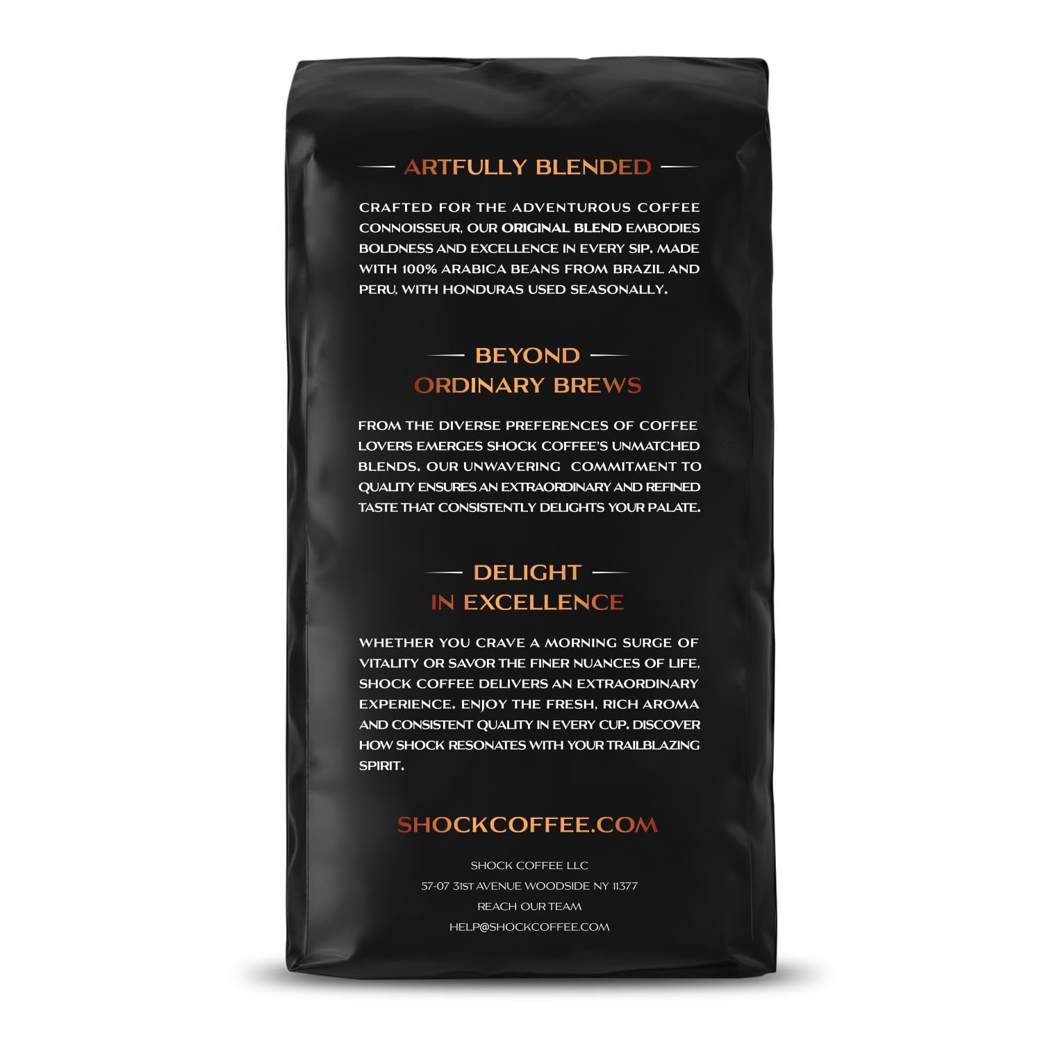 Shock Coffee Ground, The Strongest Caffeinated All-Natural Coffee, Up to 50% more Caffeine. 1 pound