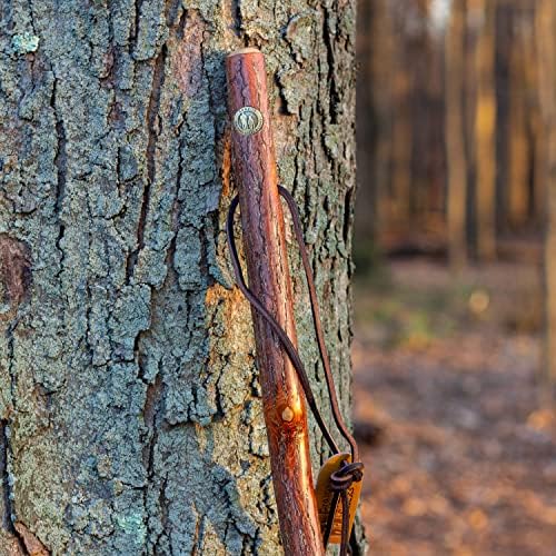 Brazos Rustic Wood Walking Stick, Maple, Traditional Style Handle, for Men & Women, Made in The USA, 55"