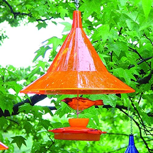Squirrel Baffle - for Outside Bird House and Feeder Pole - Premium Large 17” Dome - by Arundale Made in USA (Crystal Clear)