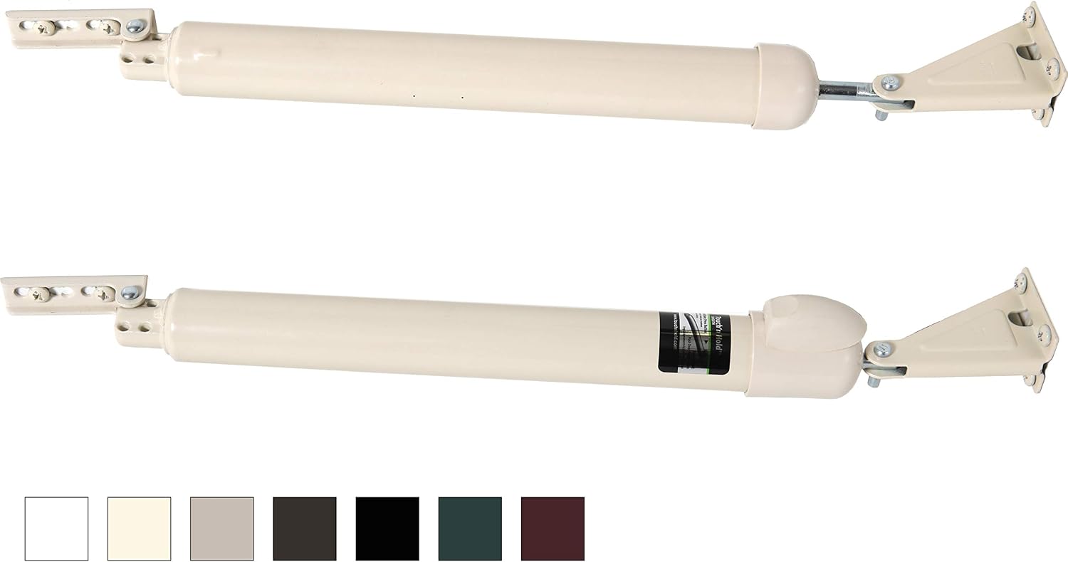 GREENSTAR Touch 'n Hold Smooth - Dual Door Closer System - Heavy Duty - for (Medium and Heavy Weight) Storm, Screen, & Security Doors - New Doors or Replacement for Previous Units (White)