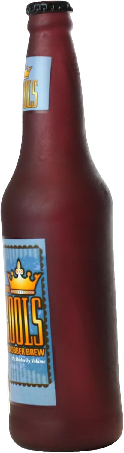 SILLY SQUEAKERS Tuffy Beer Bottle Dog Toy: Squeaky Dog Toy, Washable and Floats, Vinyl