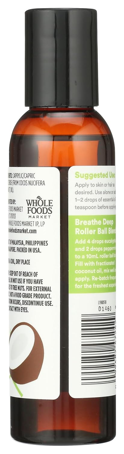 365 by Whole Foods Market, Fractionated Coconut Oil, 4 Fl Oz