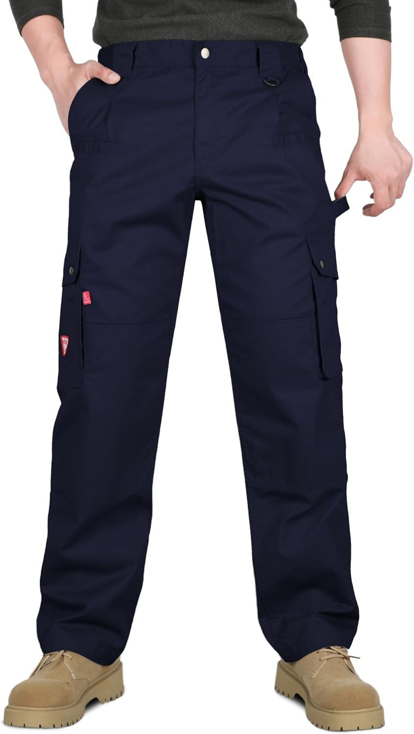 TICOMELA FR Pants for Men 7.5oz Lightweight (9 Pockets) Multi-Pocket 100% C