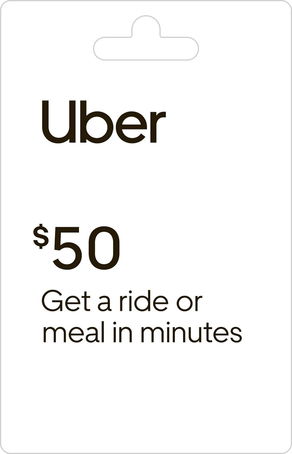 Uber Physical Gift Card