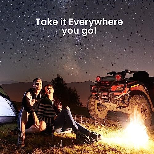 Pyle Marine ATV Powered Speakers - 4.0 Wireless Bluetooth, 1000Watt, Color Changing LED Lights, IP44 Waterproof, 8“ Dual Audio Sound System for UTV