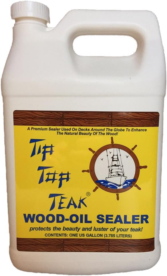Wood-Oil Sealer, Teak Sealer, Wood Sealer, Boat Cleaner, Essential Boat Accessories, 1 gallon