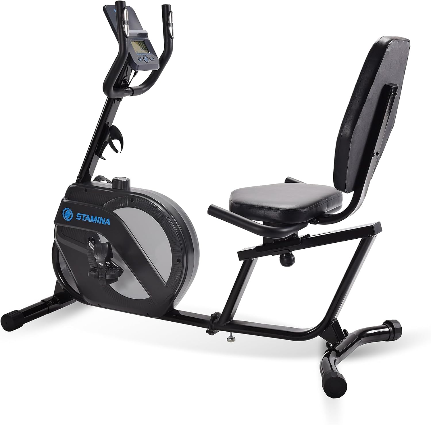 Stamina Recumbent Exercise Bike for Home 346 w/Smart Workout App - Stationary Bike for Adults, Seniors w/Large, Adjustable