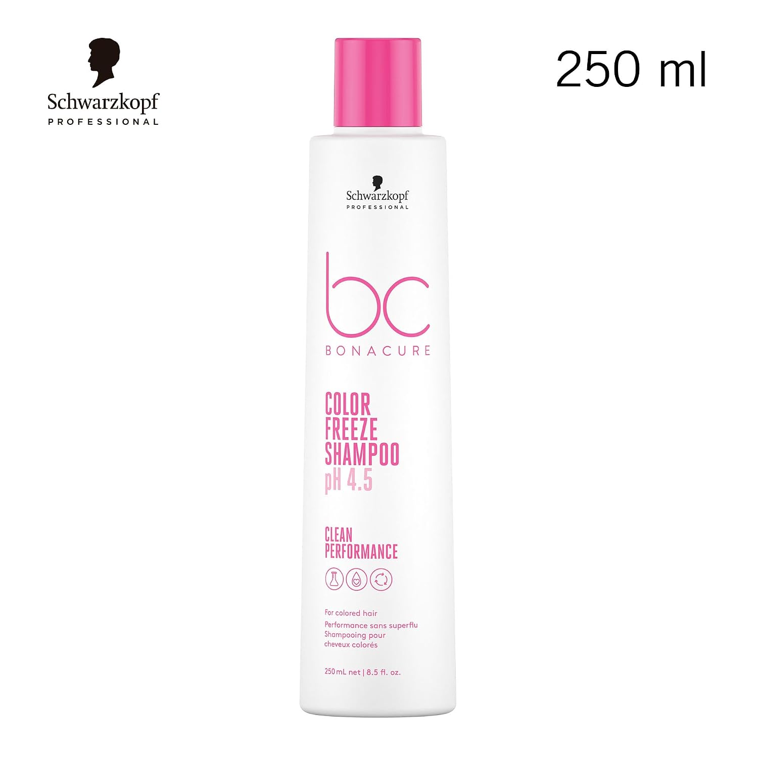 BC BONACURE pH 4.5 Color Freeze Micellar Silver Shampoo, 33.8-Ounce