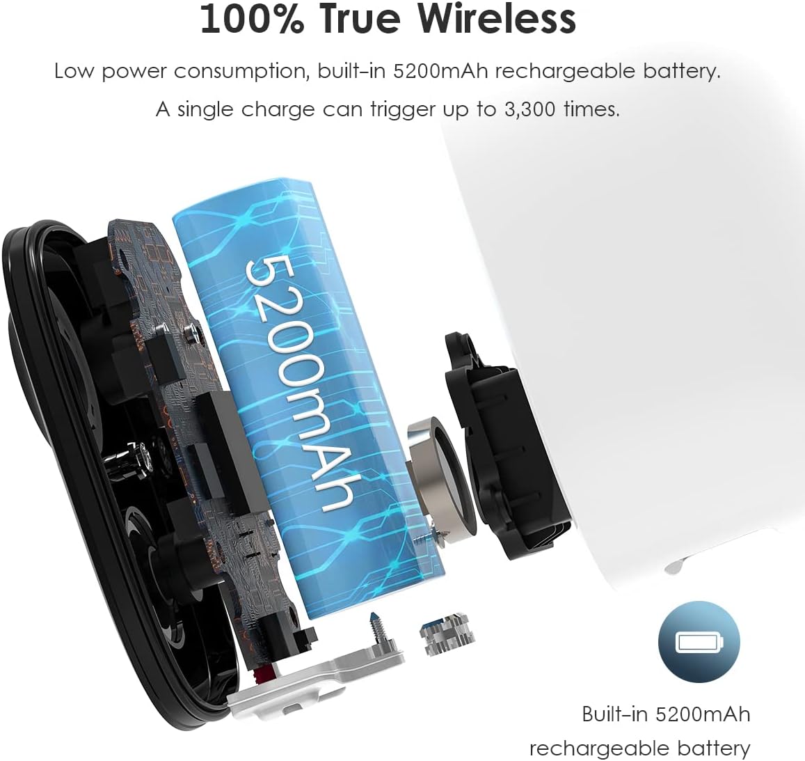 Geekee Security Cameras Wireless Outdoor 2-Way Talk Battery Powered Wi-Fi Cameras for Outside and Indoor 2K Night Vision AI Motion Detection Siren