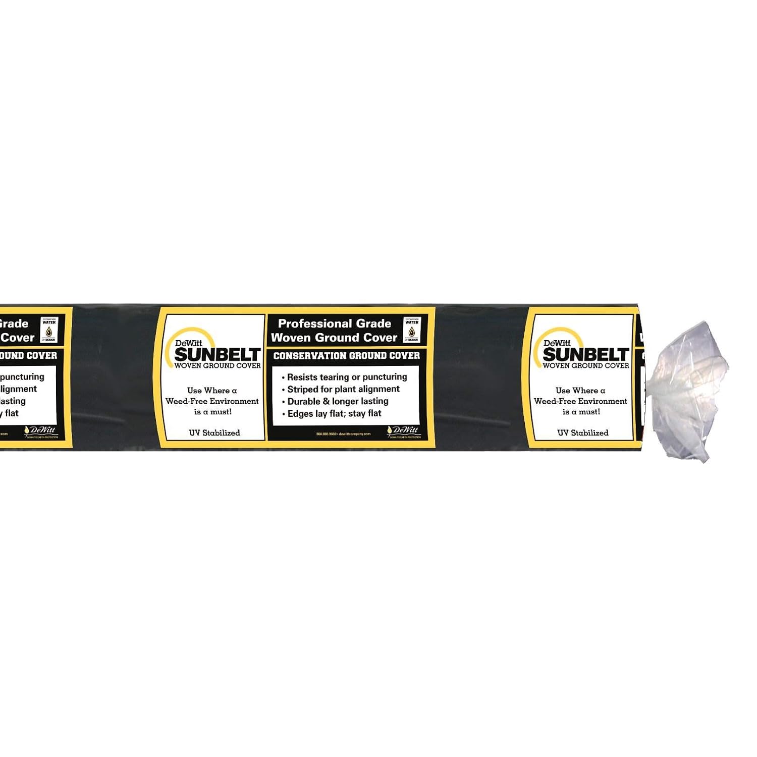 Dewitt Sunbelt Weed Barrier Fabric, 3.2 oz, 3 x 300 Feet – Heavy-Duty Ground Cover Mat for Greenhouse Floors, Garden Rows, Raised Beds, Grass and Yard Gardening, and Outdoor Landscape Protection | Ground Cover Mat for Greenhouse Floors, Garden Rows, Rais…