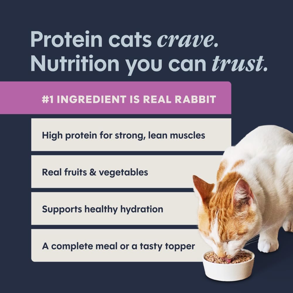 Instinct Original Grain Free Real Rabbit Recipe Natural Wet Canned Cat Food, 3 oz. Cans (Case of 24) | Rich & creamy pate texture, high protein, real rabbit, whole-food ingredients, grain-free, hydration support