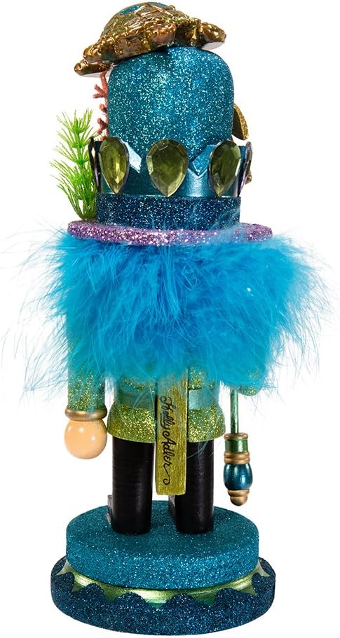 Kurt Adler Hollywood Nutcracker with Sea Turtle Hat, 11-Inch