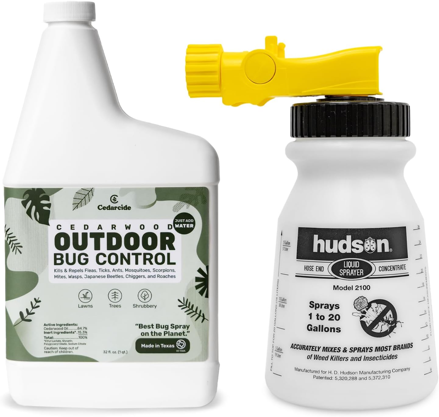 Cedarcide PCO Choice Outdoor Cedar Oil Concentrate Quart Bottle with Sprayer | Cedarwood