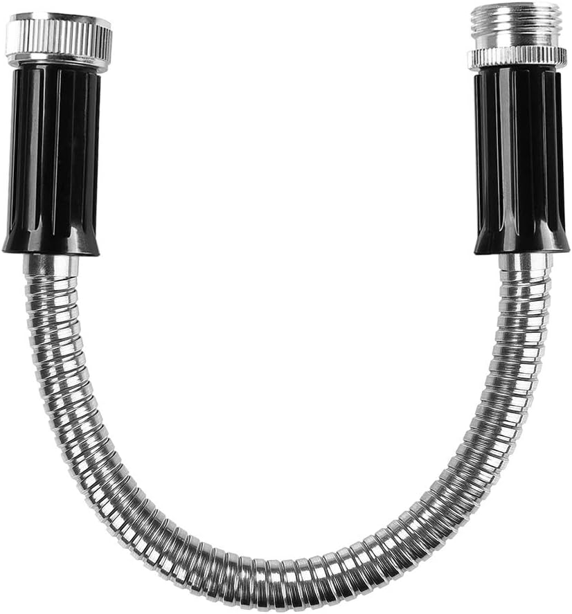 Beaulife Metal Garden Hose 100 ft Flexible No Kink Lightweight RV Drinking Water Hose Extension Leader Hose Heavy Duty Outdoor