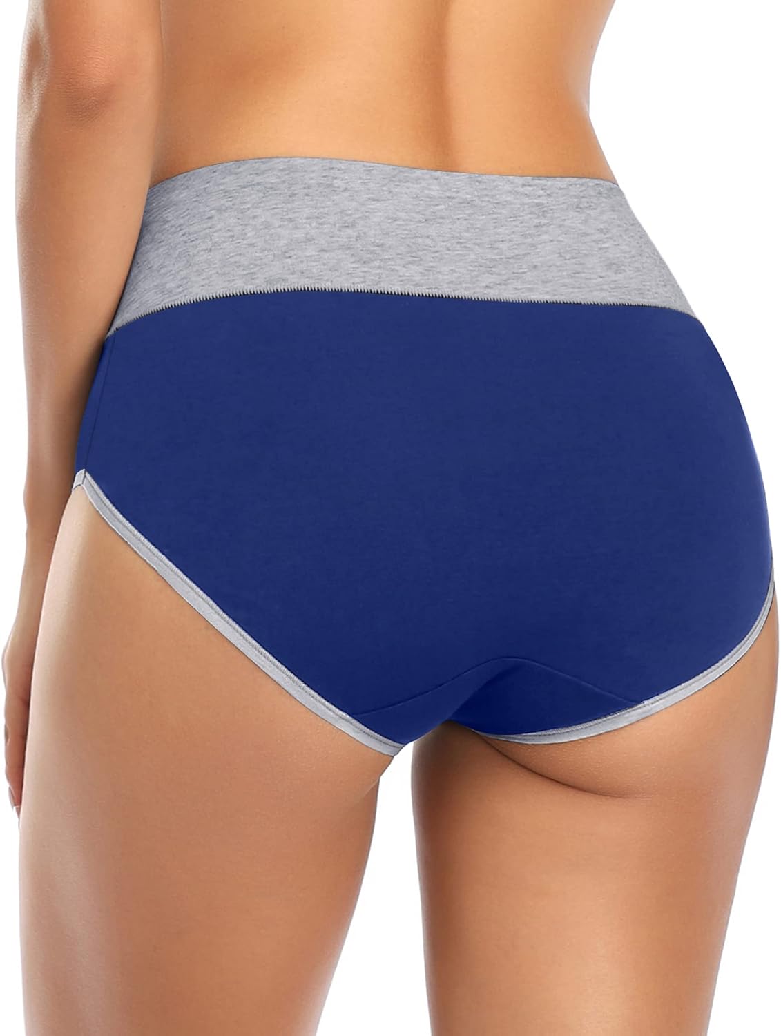 Annenmy Postpartum Underwear Women High Waisted Cotton Underwear Breathable C Section Panties Tummy Control Briefs