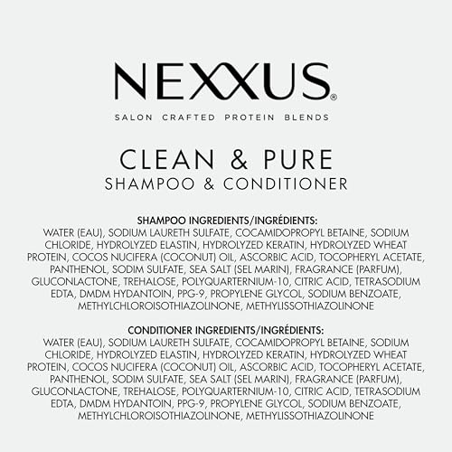 Nexxus Clean & Pure Clarifying Shampoo + Conditioner Set 33.8 oz 2 ct