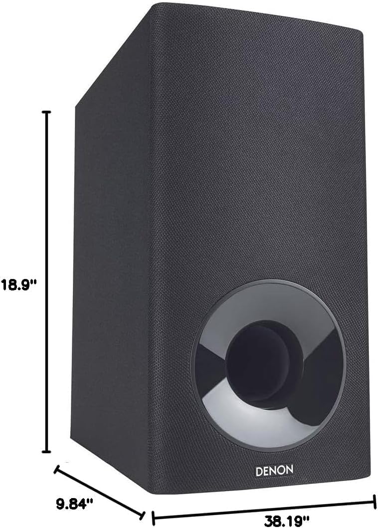 Denon DHT-S316 Home Theater Soundbar System with Wireless Subwoofer, Black | Virtual Surround Sound Technology, Wall-Mountable