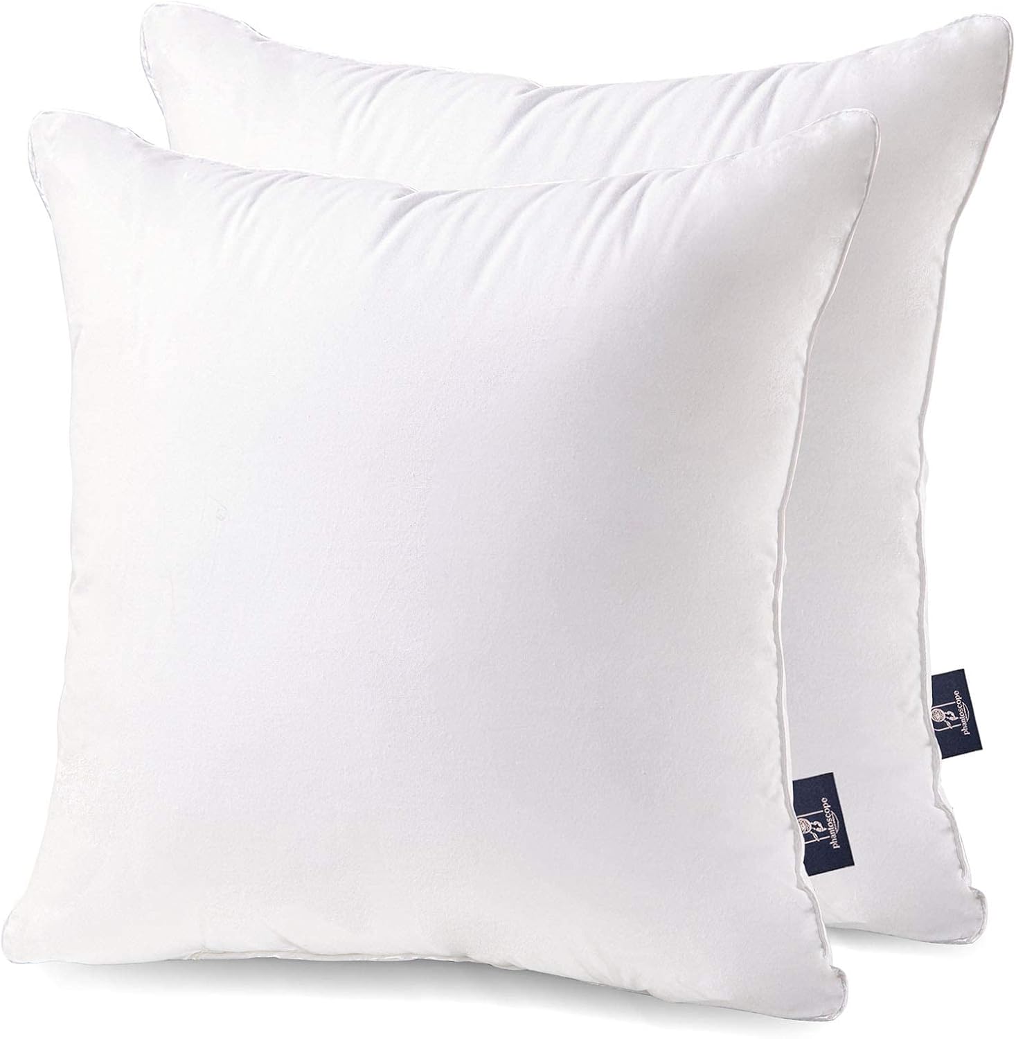 Phantoscope Throw Pillow Insert with 100% Cotton Cover, 26x26 Inch, 1 Pack