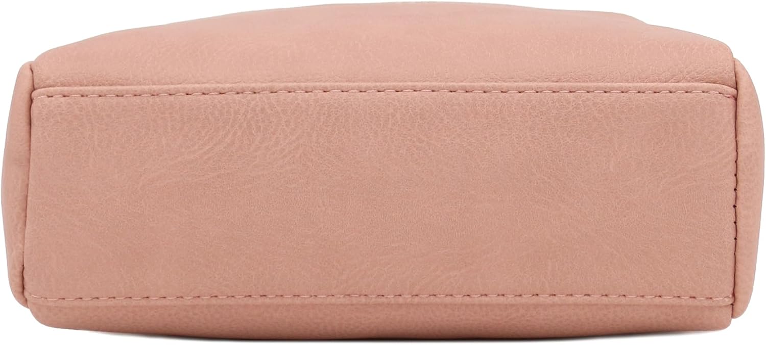 Triple Zip Small Crossbody Bag