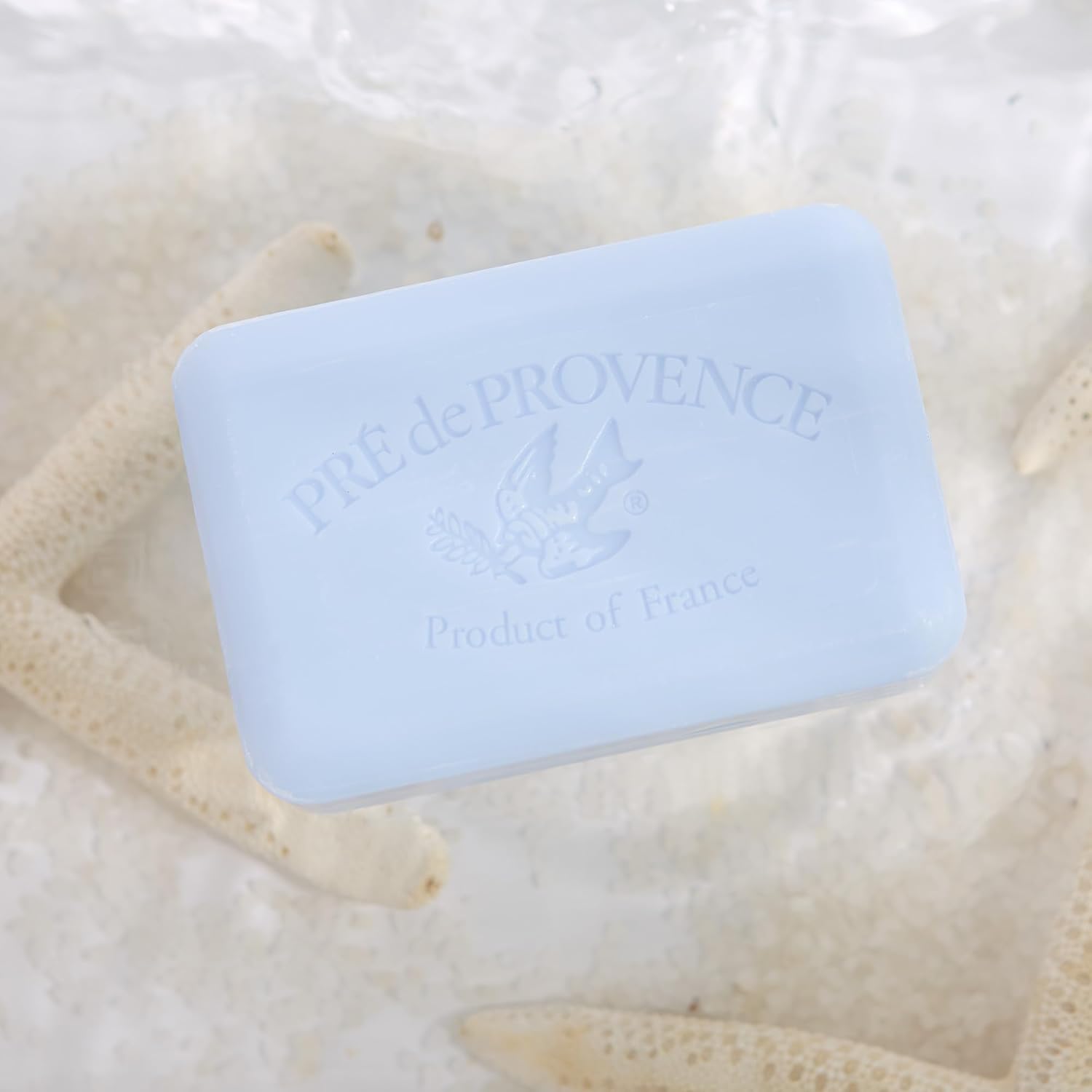 Pre de Provence Artisanal Soap Bar, Enriched with Organic Shea Butter, Natural French Skincare, Quad Milled for Rich Smooth Lather, 8.8 Ounce, Ocean Air