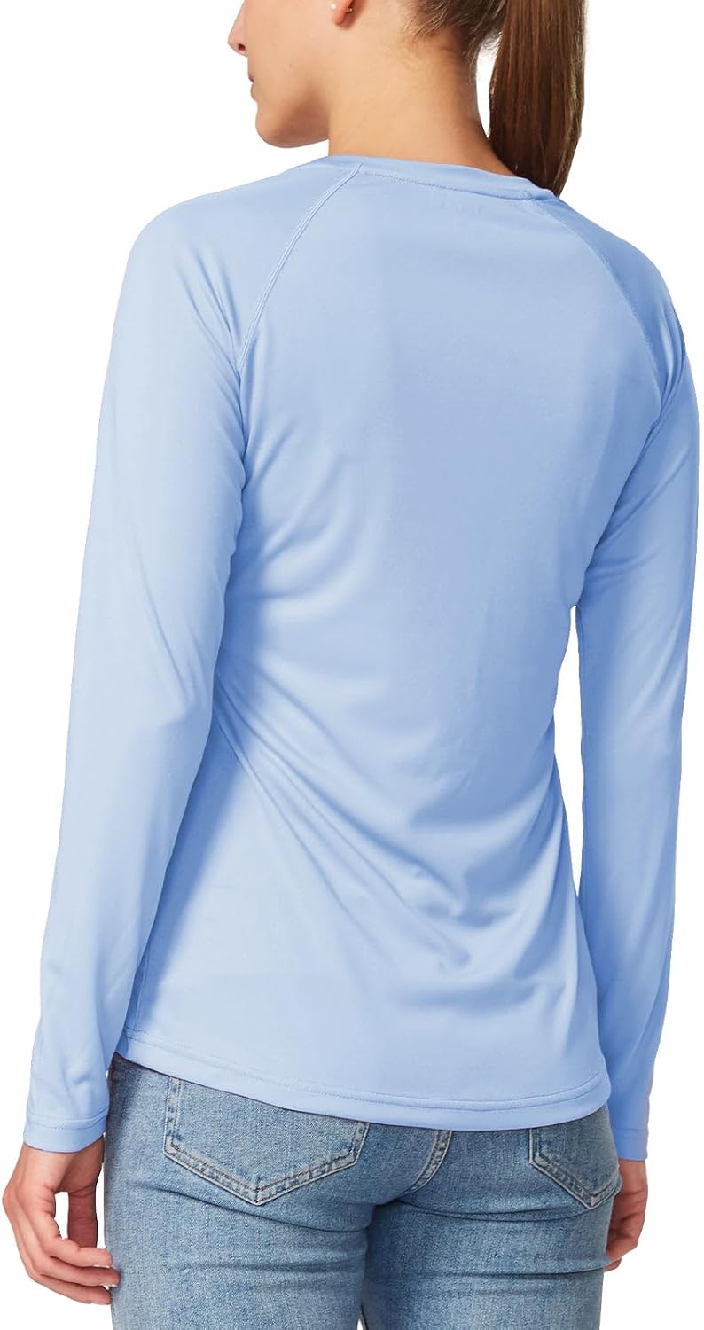 baleaf Women's UPF 50+ Sun Shirts Long Sleeve Stretchy Quick Dry | Lightweight, Rash Guard, UPF 50+ Sun Protection, Breathable Comfort material for Hking Workout, Excellent for hot weather