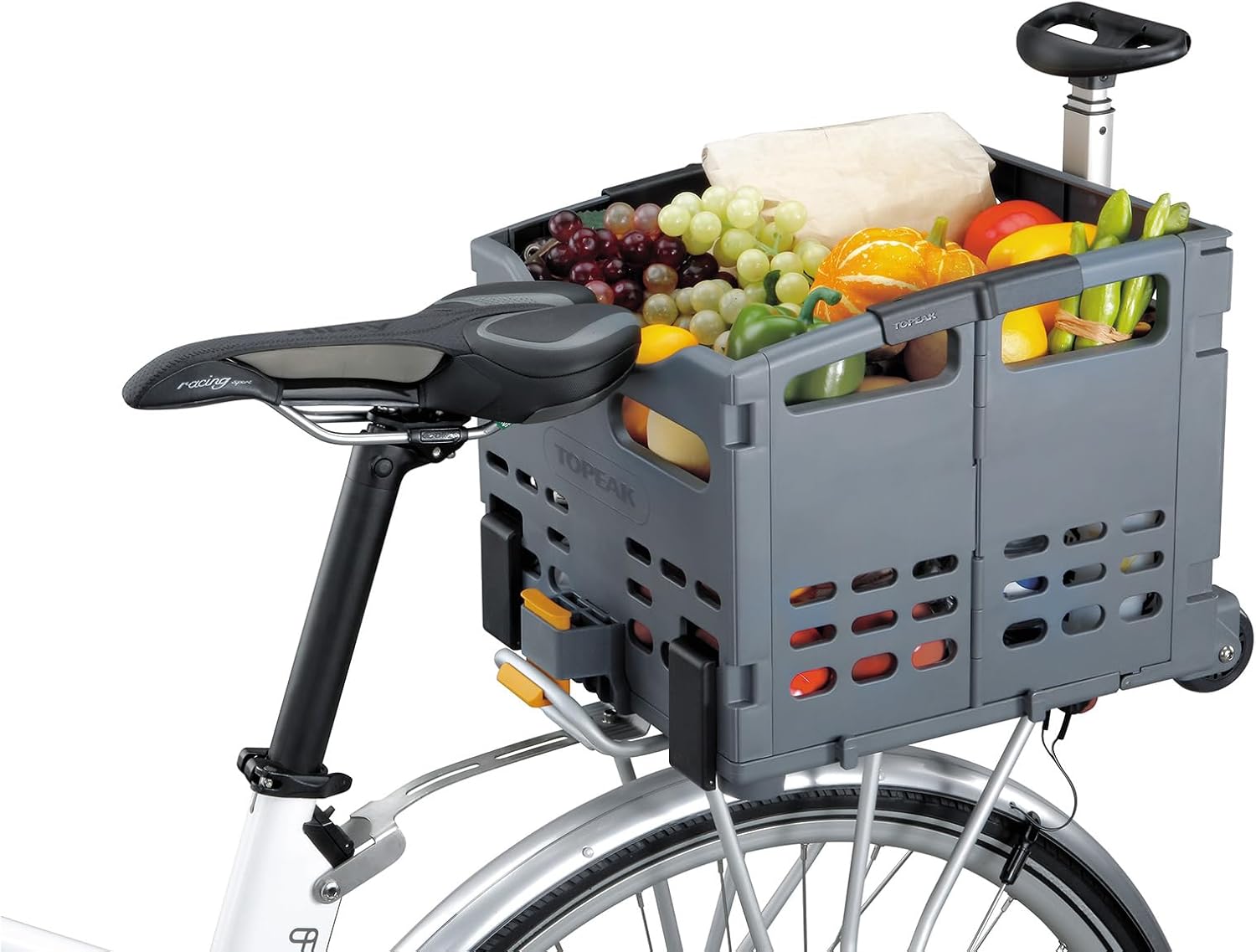 Topeak TrolleyTote MTX-Compatible Collapsible Basket | automotive-cargo-baskets