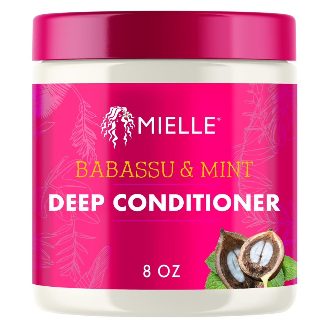 Mielle Organics Babassu & Mint Deep Conditioner with Protein, Moisturizing & Conditioning Deep Treatment, Hydrating Repair for Dry, Damaged