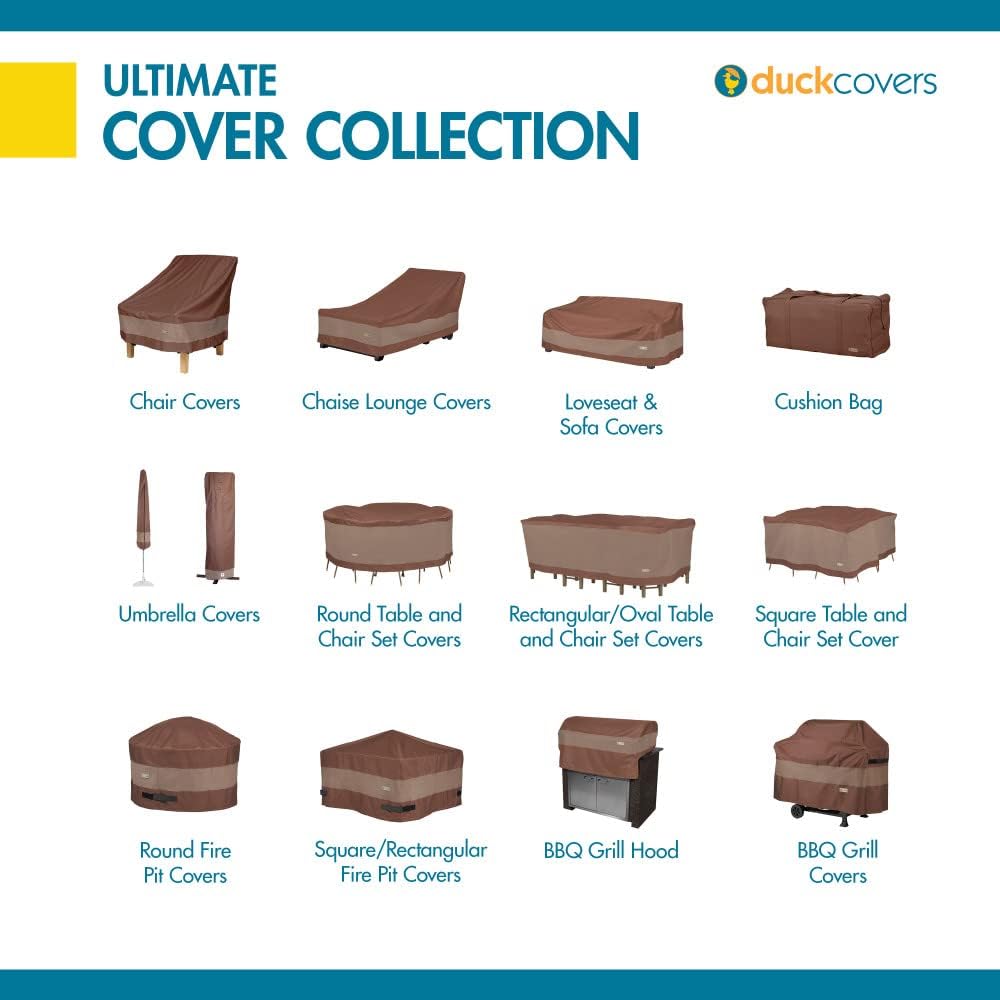 DUCKCOVERS Ultimate Waterproof 36 Inch Patio Chair Cover, Outdoor Chair Covers