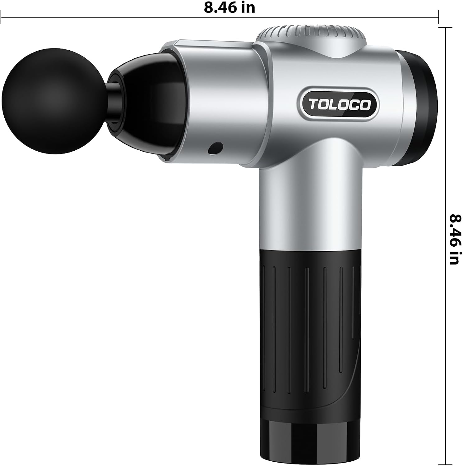 TOLOCO Massage Gun, Deep Tissue Back Massage for Athletes for Pain Relief, Percussion Massager with 10 Massages Heads & Silent Brushless Motor