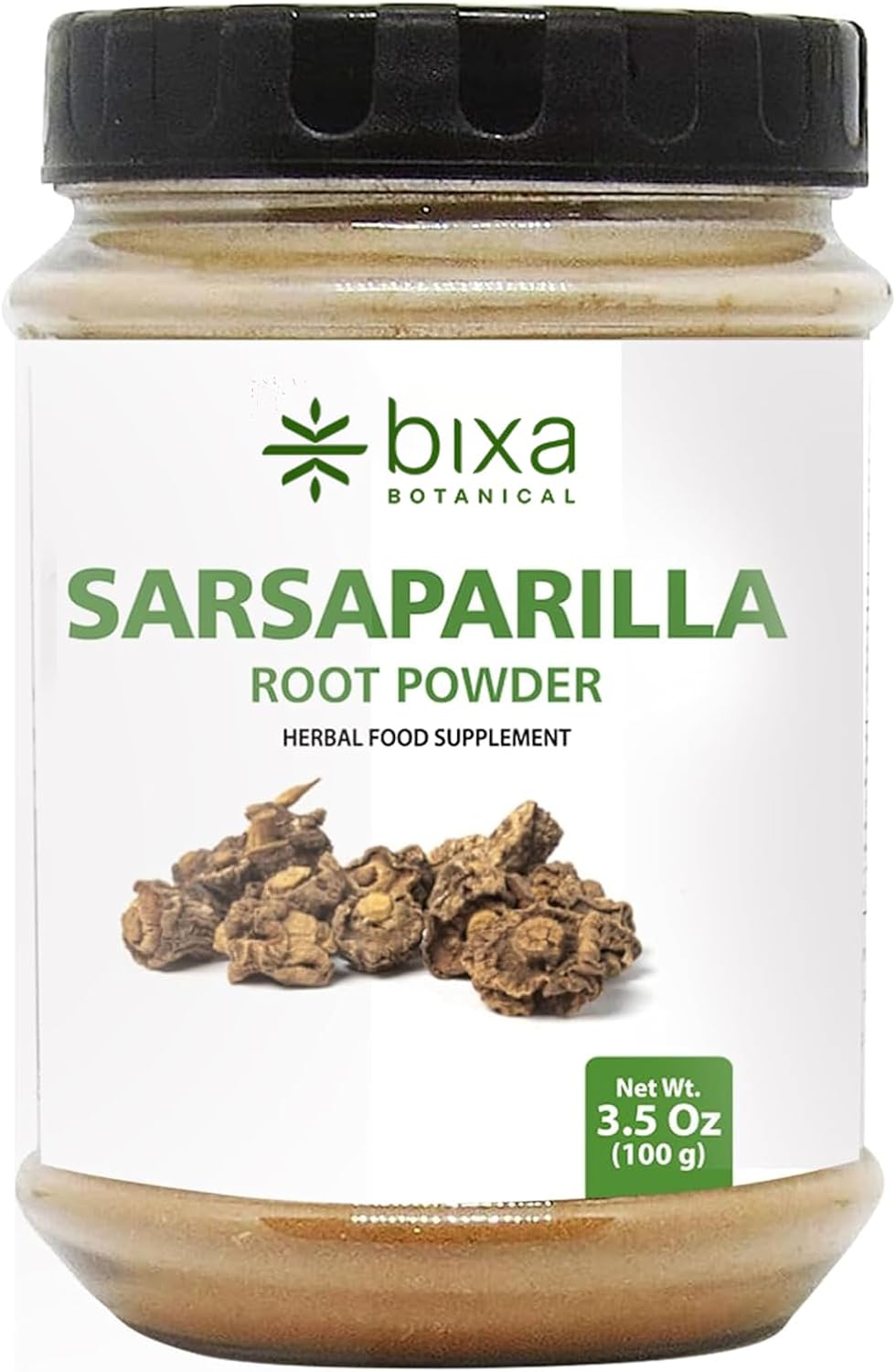 bixa BOTANICAL | Sarsaparilla Root Powder | Hemidesmus Indicus | Ayurvedic Herb | Cooling Balance and Daily Wellness Support | Vegan | Non GMO | Gluten Free | Clean Label | 3.5 oz 100 g
