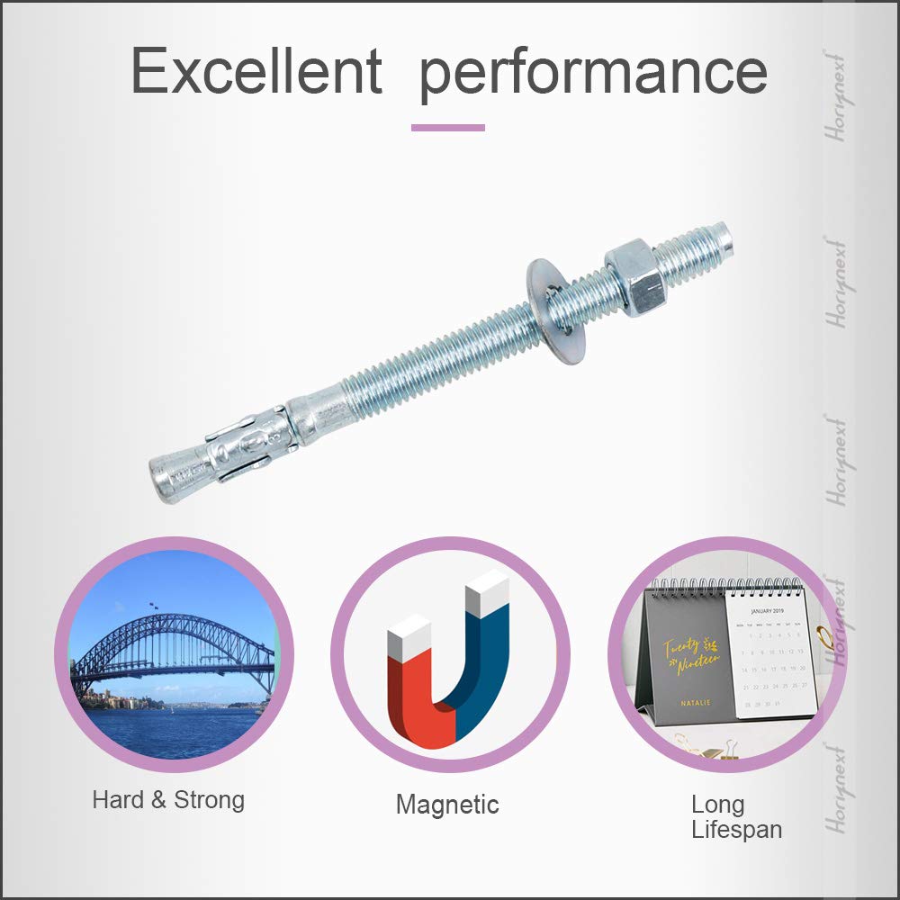 3/8 Concrete Anchors, Concrete Wall Anchors, Metal Wedge Bolts