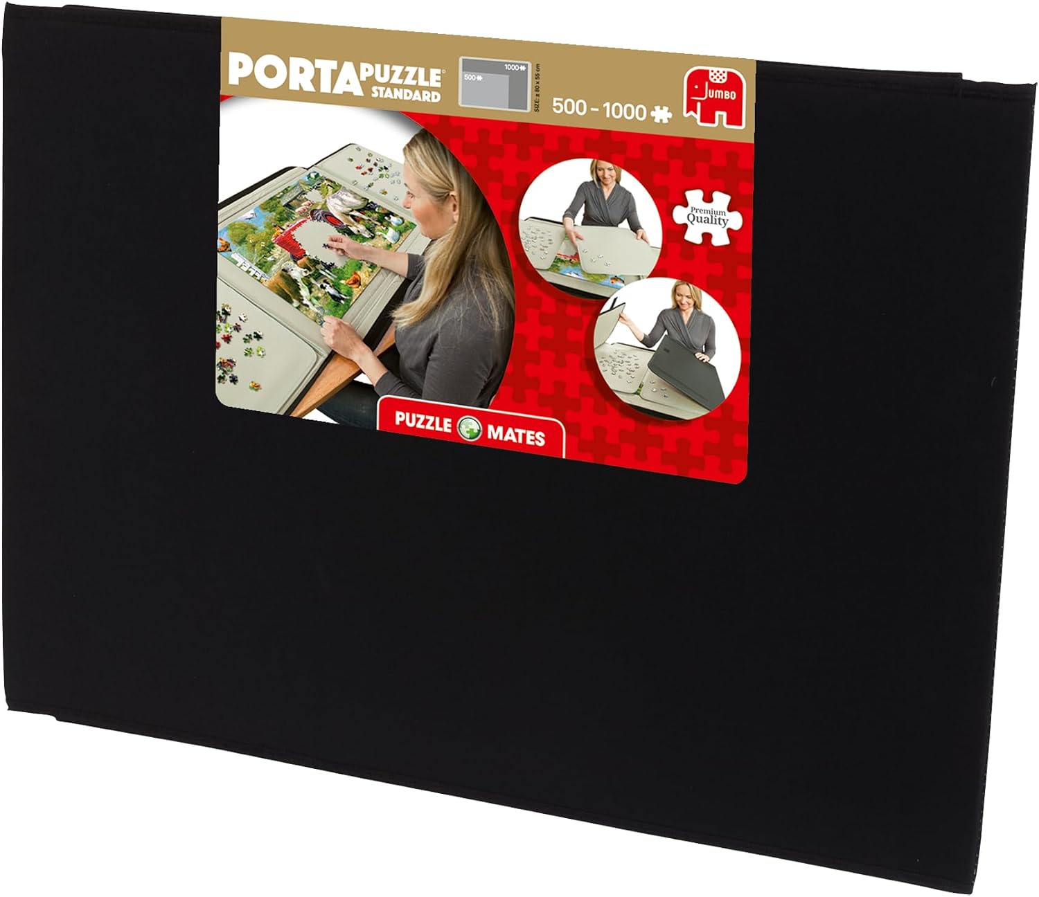 Jumbo, Puzzle Mates, Portapuzzle - Standard 1,000 Piece, Jigsaw Puzzle Accessories