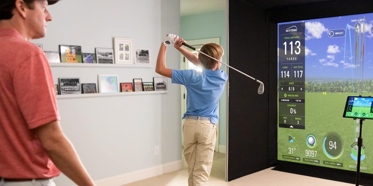 Golf Launch Monitor and Golf Simulator with Metal Protective Case
