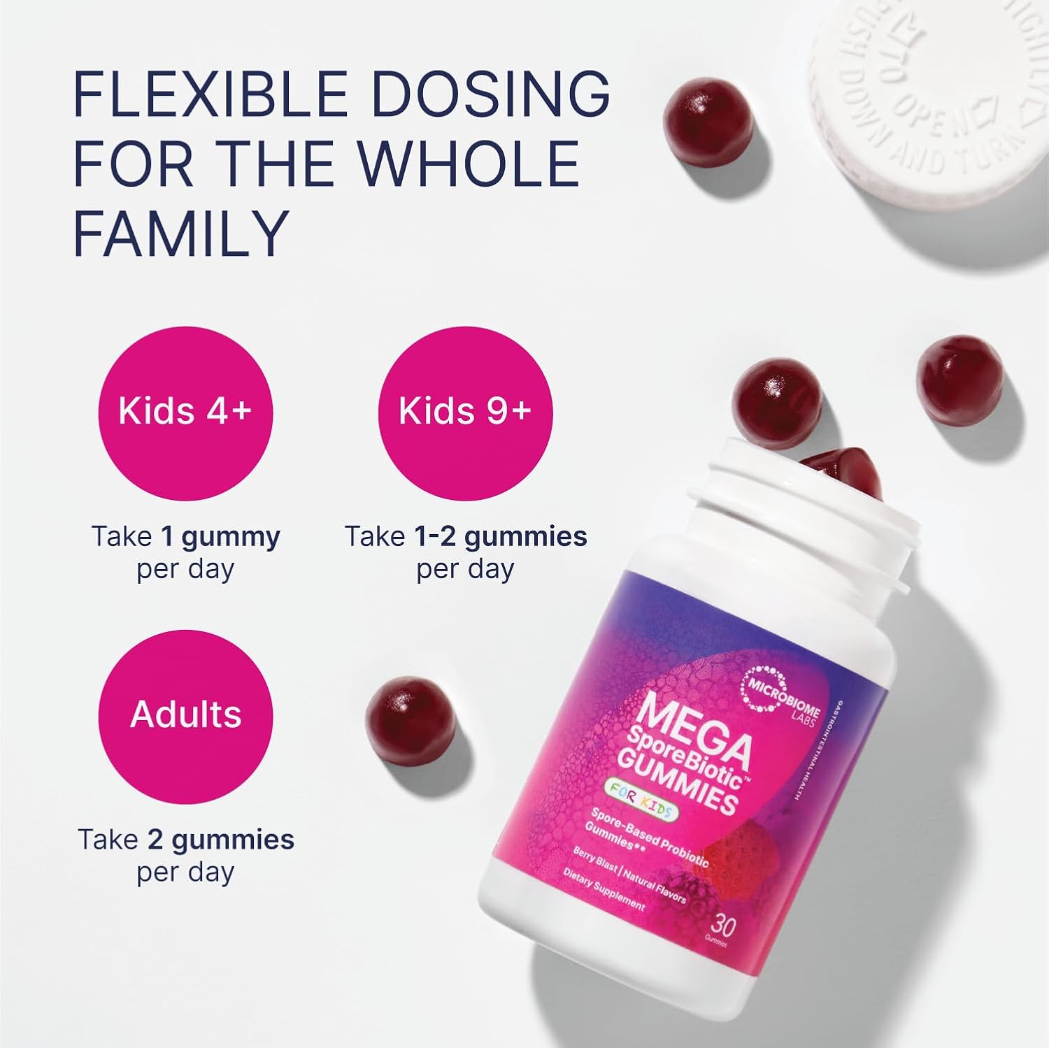 Microbiome Labs MegaSporeBiotic Daily Probiotic for Women + Men, 60 Ct
