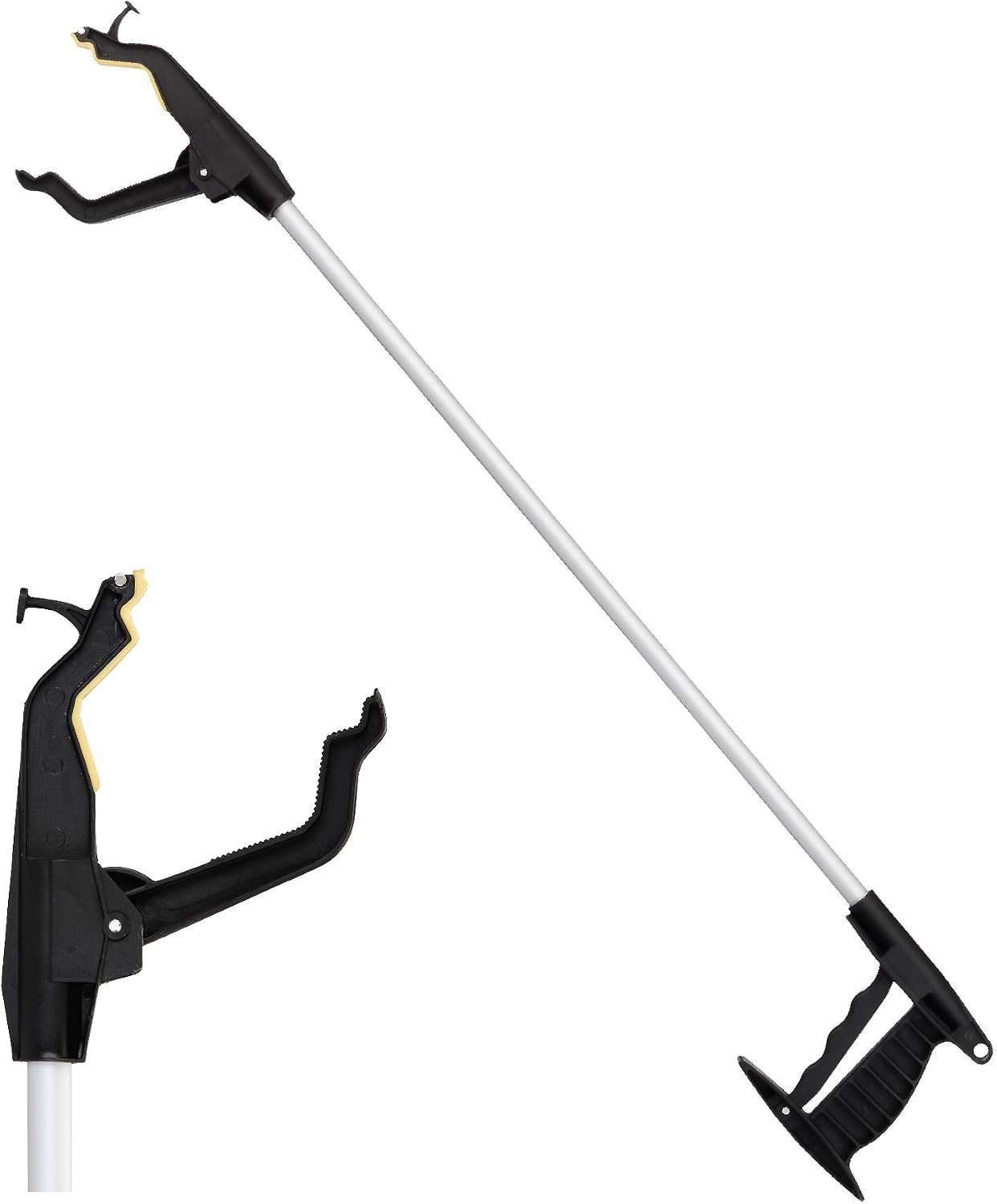 Nova Joy Reacher - Grabber Pickup Tool for Seniors - Lightweight Gripper with Magnetic Tip, Hook, and Rotating Claw - Daily Living Aid for Elderly and Users with Limited Mobility - 32" - One Pack