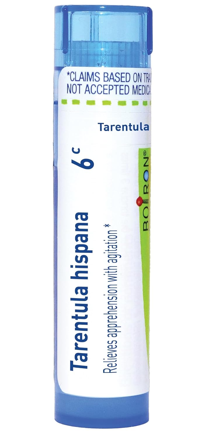 Boiron Tarentula Hispana 6C for Apprehension with Agitation - 80 Pellets | Single-medicine homeopathic pellets for Apprehension with Agitation.
