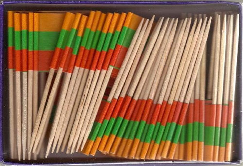 One Box of 100 Nicaragua Toothpick Flags, 100 Small Mini International Flag Cupcake Toothpicks or Cocktail Picks