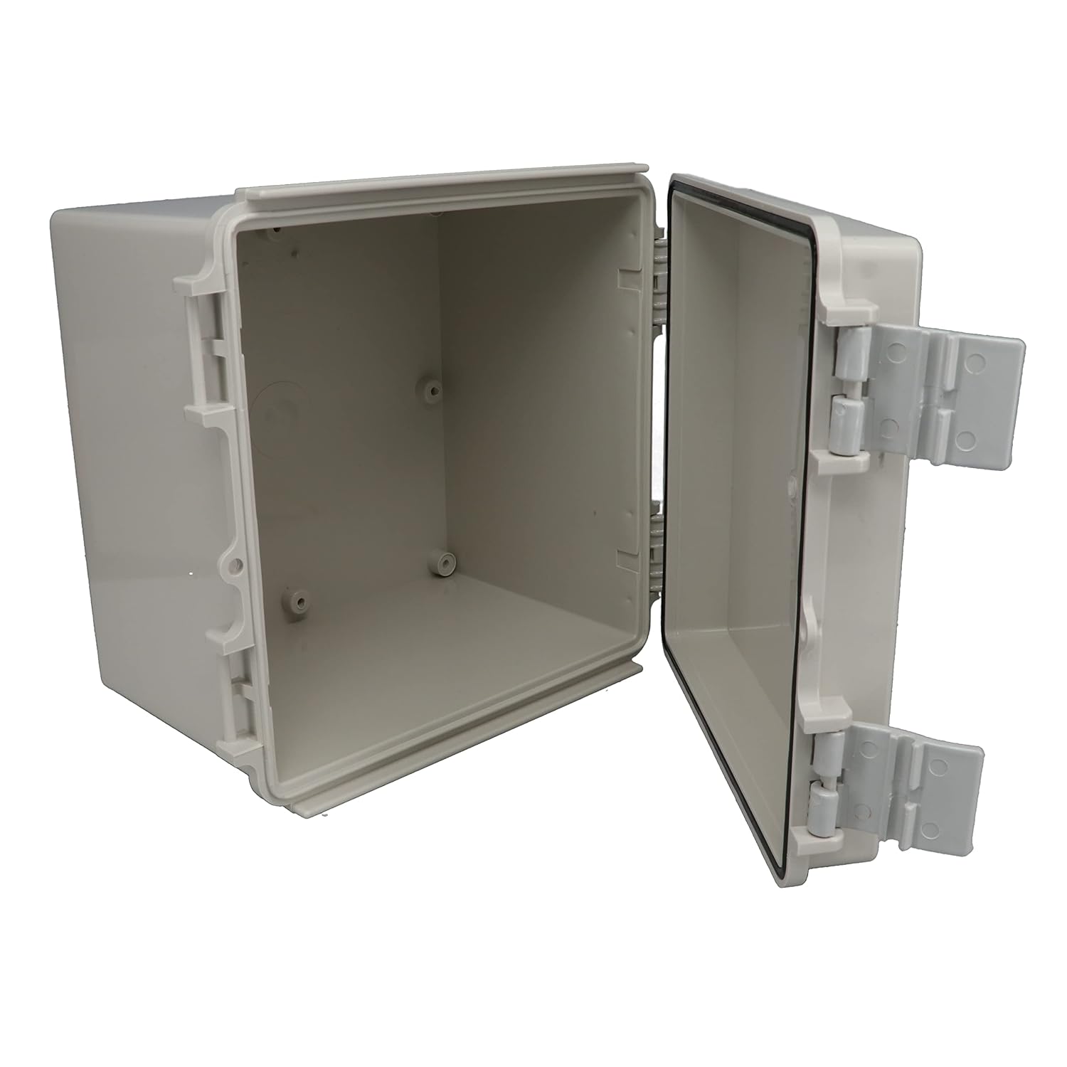 BUD Industries NBF-32014 Plastic Indoor NEMA ABS, 7.72" L x 7.72" W x 5.71" D, White